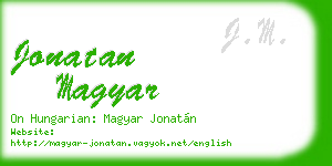 jonatan magyar business card