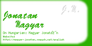jonatan magyar business card